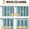 image:imageHVERSAILTEX Blackout Curtains Thermal Insulated Window Treatment Panels Room Darkening Blackout Drapes for Living Room Back TabRod Pocket Bedroom Draperies 52 x 84 Inch Stone Blue 2 PanelsMineral Blue