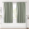 image:imageHVERSAILTEX Blackout Curtains Thermal Insulated Window Treatment Panels Room Darkening Blackout Drapes for Living Room Back TabRod Pocket Bedroom Draperies 52 x 84 Inch Stone Blue 2 PanelsLight Sage