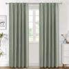 image:imageHVERSAILTEX Blackout Curtains Thermal Insulated Window Treatment Panels Room Darkening Blackout Drapes for Living Room Back TabRod Pocket Bedroom Draperies 52 x 84 Inch Stone Blue 2 PanelsLight Sage