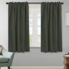 image:imageHVERSAILTEX Blackout Curtains Thermal Insulated Window Treatment Panels Room Darkening Blackout Drapes for Living Room Back TabRod Pocket Bedroom Draperies 52 x 84 Inch Stone Blue 2 PanelsOlive