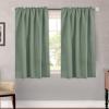 image:imageHVERSAILTEX Blackout Curtains Thermal Insulated Window Treatment Panels Room Darkening Blackout Drapes for Living Room Back TabRod Pocket Bedroom Draperies 52 x 84 Inch Stone Blue 2 PanelsGreen Bay