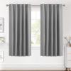 image:imageHVERSAILTEX Blackout Curtains Thermal Insulated Window Treatment Panels Room Darkening Blackout Drapes for Living Room Back TabRod Pocket Bedroom Draperies 52 x 84 Inch Stone Blue 2 PanelsGrey