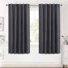 image:imageHVERSAILTEX Blackout Curtains Thermal Insulated Window Treatment Panels Room Darkening Blackout Drapes for Living Room Back TabRod Pocket Bedroom Draperies 52 x 84 Inch Stone Blue 2 PanelsCharcoal Gray