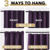 image:imageHVERSAILTEX Blackout Curtains Thermal Insulated Window Treatment Panels Room Darkening Blackout Drapes for Living Room Back TabRod Pocket Bedroom Draperies 52 x 84 Inch Stone Blue 2 PanelsPlum Purple