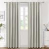 image:imageHVERSAILTEX Blackout Curtains Thermal Insulated Window Treatment Panels Room Darkening Blackout Drapes for Living Room Back TabRod Pocket Bedroom Draperies 52 x 84 Inch Stone Blue 2 PanelsIvoryCream