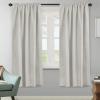 image:imageHVERSAILTEX Blackout Curtains Thermal Insulated Window Treatment Panels Room Darkening Blackout Drapes for Living Room Back TabRod Pocket Bedroom Draperies 52 x 84 Inch Stone Blue 2 PanelsIvoryCream