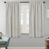 image:imageHVERSAILTEX Blackout Curtains Thermal Insulated Window Treatment Panels Room Darkening Blackout Drapes for Living Room Back TabRod Pocket Bedroom Draperies 52 x 84 Inch Stone Blue 2 PanelsPale Oak