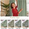 image:imageHVERSAILTEX Blackout Curtains Thermal Insulated Window Treatment Panels Room Darkening Blackout Drapes for Living Room Back TabRod Pocket Bedroom Draperies 52 x 84 Inch Stone Blue 2 PanelsCyan