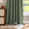 image:imageHVERSAILTEX Blackout Curtains Thermal Insulated Window Treatment Panels Room Darkening Blackout Drapes for Living Room Back TabRod Pocket Bedroom Draperies 52 x 84 Inch Stone Blue 2 PanelsBronze Green
