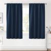 image:imageHVERSAILTEX Blackout Curtains Thermal Insulated Window Treatment Panels Room Darkening Blackout Drapes for Living Room Back TabRod Pocket Bedroom Draperies 52 x 84 Inch Stone Blue 2 PanelsNavy Blue