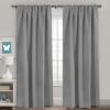 image:imageHVERSAILTEX Blackout Curtains Thermal Insulated Window Treatment Panels Room Darkening Blackout Drapes for Living Room Back TabRod Pocket Bedroom Draperies 52 x 84 Inch Stone Blue 2 PanelsGrey