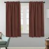 image:imageHVERSAILTEX Blackout Curtains Thermal Insulated Window Treatment Panels Room Darkening Blackout Drapes for Living Room Back TabRod Pocket Bedroom Draperies 52 x 84 Inch Stone Blue 2 PanelsRust