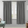 image:imageHVERSAILTEX Blackout Curtains Thermal Insulated Window Treatment Panels Room Darkening Blackout Drapes for Living Room Back TabRod Pocket Bedroom Draperies 52 x 84 Inch Stone Blue 2 PanelsBluish Gray