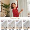 image:imageHVERSAILTEX Blackout Curtains Thermal Insulated Window Treatment Panels Room Darkening Blackout Drapes for Living Room Back TabRod Pocket Bedroom Draperies 52 x 84 Inch Stone Blue 2 PanelsPale Oak