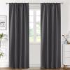 image:imageHVERSAILTEX Blackout Curtains Thermal Insulated Window Treatment Panels Room Darkening Blackout Drapes for Living Room Back TabRod Pocket Bedroom Draperies 52 x 84 Inch Stone Blue 2 PanelsCharcoal Gray