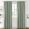 image:imageHVERSAILTEX Blackout Curtains Thermal Insulated Window Treatment Panels Room Darkening Blackout Drapes for Living Room Back TabRod Pocket Bedroom Draperies 52 x 84 Inch Stone Blue 2 PanelsCyan