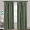 image:imageHVERSAILTEX Blackout Curtains Thermal Insulated Window Treatment Panels Room Darkening Blackout Drapes for Living Room Back TabRod Pocket Bedroom Draperies 52 x 84 Inch Stone Blue 2 PanelsBronze Green