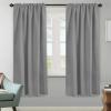 image:imageHVERSAILTEX Blackout Curtains Thermal Insulated Window Treatment Panels Room Darkening Blackout Drapes for Living Room Back TabRod Pocket Bedroom Draperies 52 x 84 Inch Stone Blue 2 PanelsGrey