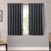 image:imageHVERSAILTEX Blackout Curtains Thermal Insulated Window Treatment Panels Room Darkening Blackout Drapes for Living Room Back TabRod Pocket Bedroom Draperies 52 x 84 Inch Stone Blue 2 PanelsCharcoal Gray