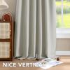 image:imageHVERSAILTEX Blackout Curtains Thermal Insulated Window Treatment Panels Room Darkening Blackout Drapes for Living Room Back TabRod Pocket Bedroom Draperies 52 x 84 Inch Stone Blue 2 PanelsPale Oak