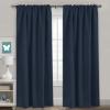 image:imageHVERSAILTEX Blackout Curtains Thermal Insulated Window Treatment Panels Room Darkening Blackout Drapes for Living Room Back TabRod Pocket Bedroom Draperies 52 x 84 Inch Stone Blue 2 PanelsNavy Blue