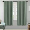 image:imageHVERSAILTEX Blackout Curtains Thermal Insulated Window Treatment Panels Room Darkening Blackout Drapes for Living Room Back TabRod Pocket Bedroom Draperies 52 x 84 Inch Stone Blue 2 PanelsGreen Bay