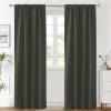 image:imageHVERSAILTEX Blackout Curtains Thermal Insulated Window Treatment Panels Room Darkening Blackout Drapes for Living Room Back TabRod Pocket Bedroom Draperies 52 x 84 Inch Stone Blue 2 PanelsOlive