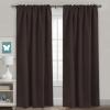 image:imageHVERSAILTEX Blackout Curtains Thermal Insulated Window Treatment Panels Room Darkening Blackout Drapes for Living Room Back TabRod Pocket Bedroom Draperies 52 x 84 Inch Stone Blue 2 PanelsChocolate Brown