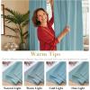 image:imageHVERSAILTEX Blackout Curtains Thermal Insulated Window Treatment Panels Room Darkening Blackout Drapes for Living Room Back TabRod Pocket Bedroom Draperies 52 x 84 Inch Stone Blue 2 PanelsMineral Blue