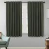 image:imageHVERSAILTEX Blackout Curtains Thermal Insulated Window Treatment Panels Room Darkening Blackout Drapes for Living Room Back TabRod Pocket Bedroom Draperies 52 x 84 Inch Stone Blue 2 PanelsOlive