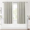 image:imageHVERSAILTEX Blackout Curtains Thermal Insulated Window Treatment Panels Room Darkening Blackout Drapes for Living Room Back TabRod Pocket Bedroom Draperies 52 x 84 Inch Stone Blue 2 PanelsIvoryCream