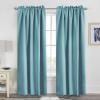 image:imageHVERSAILTEX Blackout Curtains Thermal Insulated Window Treatment Panels Room Darkening Blackout Drapes for Living Room Back TabRod Pocket Bedroom Draperies 52 x 84 Inch Stone Blue 2 PanelsAqua