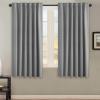 image:imageHVERSAILTEX Blackout Curtains Thermal Insulated Window Treatment Panels Room Darkening Blackout Drapes for Living Room Back TabRod Pocket Bedroom Draperies 52 x 84 Inch Stone Blue 2 PanelsGrey