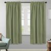 image:imageHVERSAILTEX Blackout Curtains Thermal Insulated Window Treatment Panels Room Darkening Blackout Drapes for Living Room Back TabRod Pocket Bedroom Draperies 52 x 84 Inch Stone Blue 2 PanelsSage