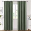 image:imageHVERSAILTEX Blackout Curtains Thermal Insulated Window Treatment Panels Room Darkening Blackout Drapes for Living Room Back TabRod Pocket Bedroom Draperies 52 x 84 Inch Stone Blue 2 PanelsBronze Green