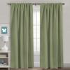 image:imageHVERSAILTEX Blackout Curtains Thermal Insulated Window Treatment Panels Room Darkening Blackout Drapes for Living Room Back TabRod Pocket Bedroom Draperies 52 x 84 Inch Stone Blue 2 PanelsSage