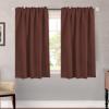 image:imageHVERSAILTEX Blackout Curtains Thermal Insulated Window Treatment Panels Room Darkening Blackout Drapes for Living Room Back TabRod Pocket Bedroom Draperies 52 x 84 Inch Stone Blue 2 PanelsRust
