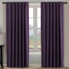 image:imageHVERSAILTEX Blackout Curtains Thermal Insulated Window Treatment Panels Room Darkening Blackout Drapes for Living Room Back TabRod Pocket Bedroom Draperies 52 x 84 Inch Stone Blue 2 PanelsPlum Purple