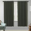 image:imageHVERSAILTEX Blackout Curtains Thermal Insulated Window Treatment Panels Room Darkening Blackout Drapes for Living Room Back TabRod Pocket Bedroom Draperies 52 x 84 Inch Stone Blue 2 PanelsOlive