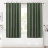 image:imageHVERSAILTEX Blackout Curtains Thermal Insulated Window Treatment Panels Room Darkening Blackout Drapes for Living Room Back TabRod Pocket Bedroom Draperies 52 x 84 Inch Stone Blue 2 PanelsBronze Green