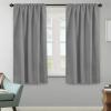 image:imageHVERSAILTEX Blackout Curtains Thermal Insulated Window Treatment Panels Room Darkening Blackout Drapes for Living Room Back TabRod Pocket Bedroom Draperies 52 x 84 Inch Stone Blue 2 PanelsGrey