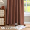 image:imageHVERSAILTEX Blackout Curtains Thermal Insulated Window Treatment Panels Room Darkening Blackout Drapes for Living Room Back TabRod Pocket Bedroom Draperies 52 x 84 Inch Stone Blue 2 PanelsWashed Spice
