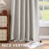 image:imageHVERSAILTEX Blackout Curtains Thermal Insulated Window Treatment Panels Room Darkening Blackout Drapes for Living Room Back TabRod Pocket Bedroom Draperies 52 x 84 Inch Stone Blue 2 PanelsIvoryCream
