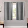 image:imageHVERSAILTEX Blackout Curtains Thermal Insulated Window Treatment Panels Room Darkening Blackout Drapes for Living Room Back TabRod Pocket Bedroom Draperies 52 x 84 Inch Stone Blue 2 PanelsGrey