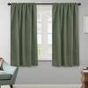 image:imageHVERSAILTEX Blackout Curtains Thermal Insulated Window Treatment Panels Room Darkening Blackout Drapes for Living Room Back TabRod Pocket Bedroom Draperies 52 x 84 Inch Stone Blue 2 PanelsBronze Green