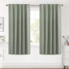 image:imageHVERSAILTEX Blackout Curtains Thermal Insulated Window Treatment Panels Room Darkening Blackout Drapes for Living Room Back TabRod Pocket Bedroom Draperies 52 x 84 Inch Stone Blue 2 PanelsLight Sage