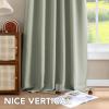 image:imageHVERSAILTEX Blackout Curtains Thermal Insulated Window Treatment Panels Room Darkening Blackout Drapes for Living Room Back TabRod Pocket Bedroom Draperies 52 x 84 Inch Stone Blue 2 PanelsLight Sage