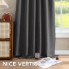 image:imageHVERSAILTEX Blackout Curtains Thermal Insulated Window Treatment Panels Room Darkening Blackout Drapes for Living Room Back TabRod Pocket Bedroom Draperies 52 x 84 Inch Stone Blue 2 PanelsCharcoal Gray