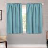 image:imageHVERSAILTEX Blackout Curtains Thermal Insulated Window Treatment Panels Room Darkening Blackout Drapes for Living Room Back TabRod Pocket Bedroom Draperies 52 x 84 Inch Stone Blue 2 PanelsAqua