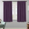image:imageHVERSAILTEX Blackout Curtains Thermal Insulated Window Treatment Panels Room Darkening Blackout Drapes for Living Room Back TabRod Pocket Bedroom Draperies 52 x 84 Inch Stone Blue 2 PanelsPlum Purple